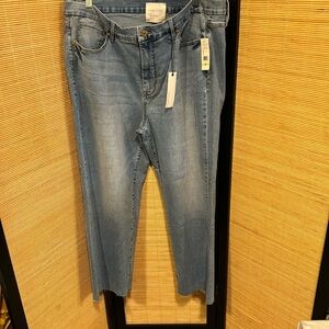 Habitual‎ jeans Habitual High Rise slim straight jeans 18w NWT light wash denim